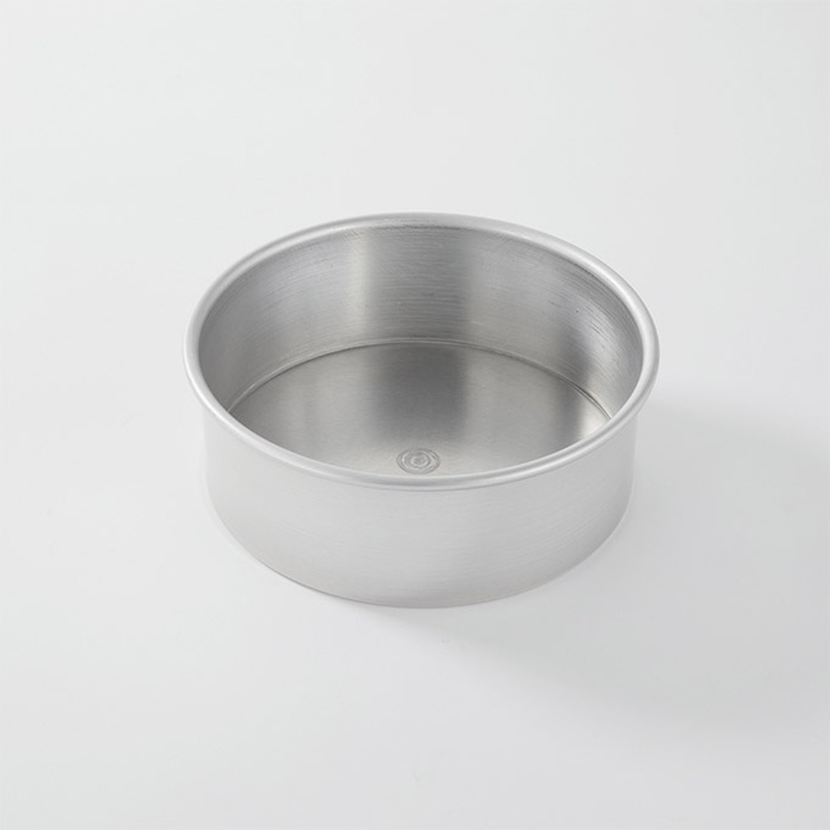 American Metalcraft 3808 round aluminum cake pan, 8-inch diameter by 3-inch deep, silver finish with straight sides