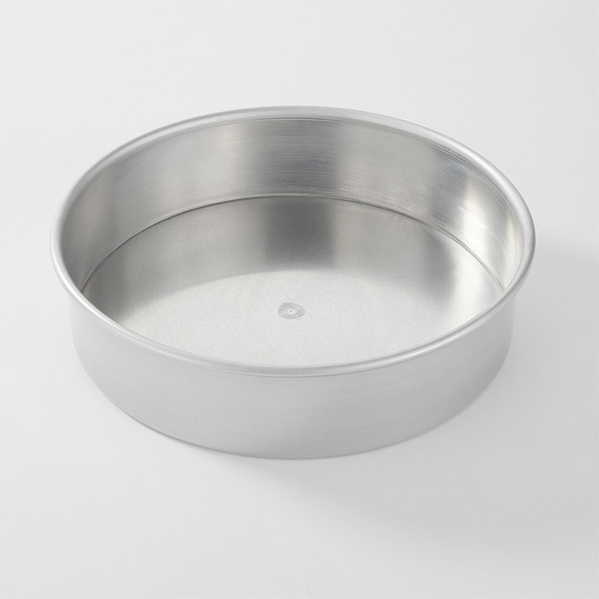 American Metalcraft 3812 round aluminum cake pan with straight sides, 12-inch diameter and 3-inch depth, silver finish