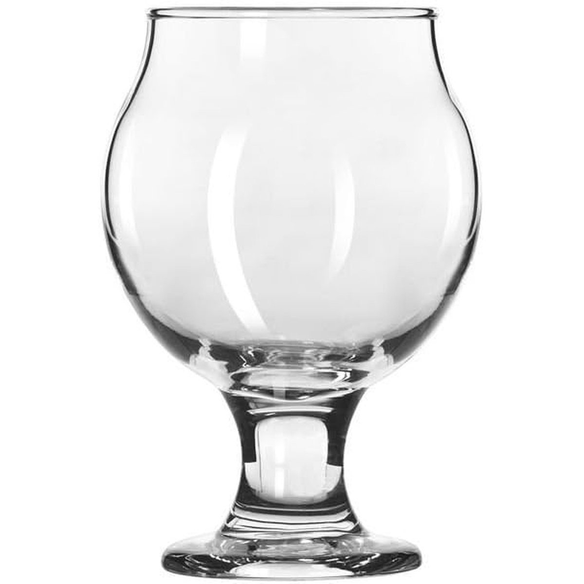 Libbey 3816 5 oz Belgian Beer Taster Glass, clear stemmed snifter with rounded bowl and tapered top
