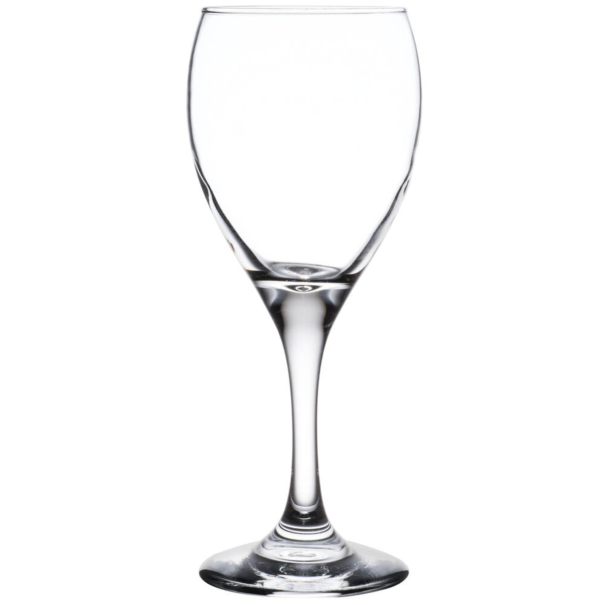 Libbey 3965 Teardrop 8.5 oz white wine glass, full view on white background