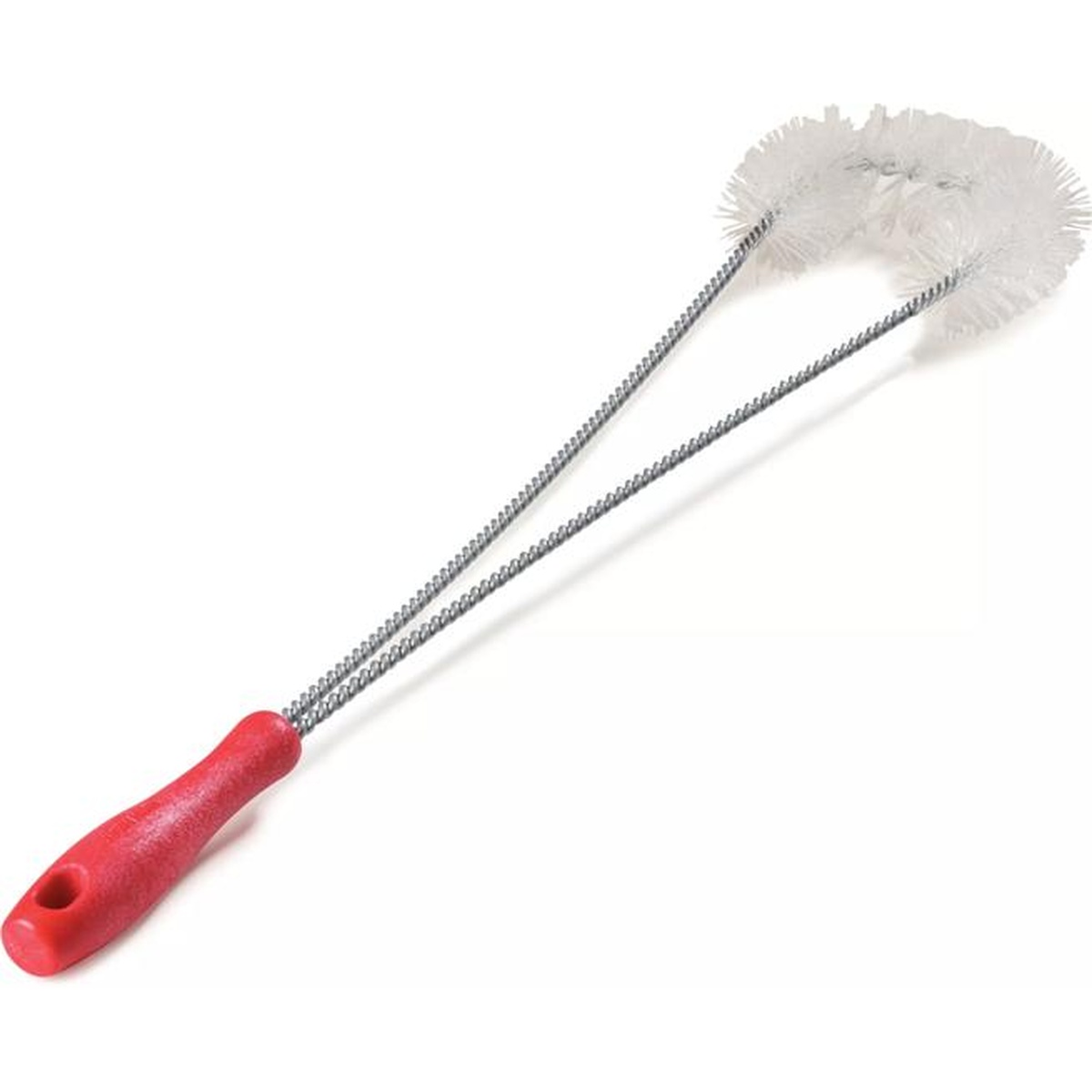 Sparta 4011205 fryer brush angled view showing red stay-cool handle and looped bristle head
