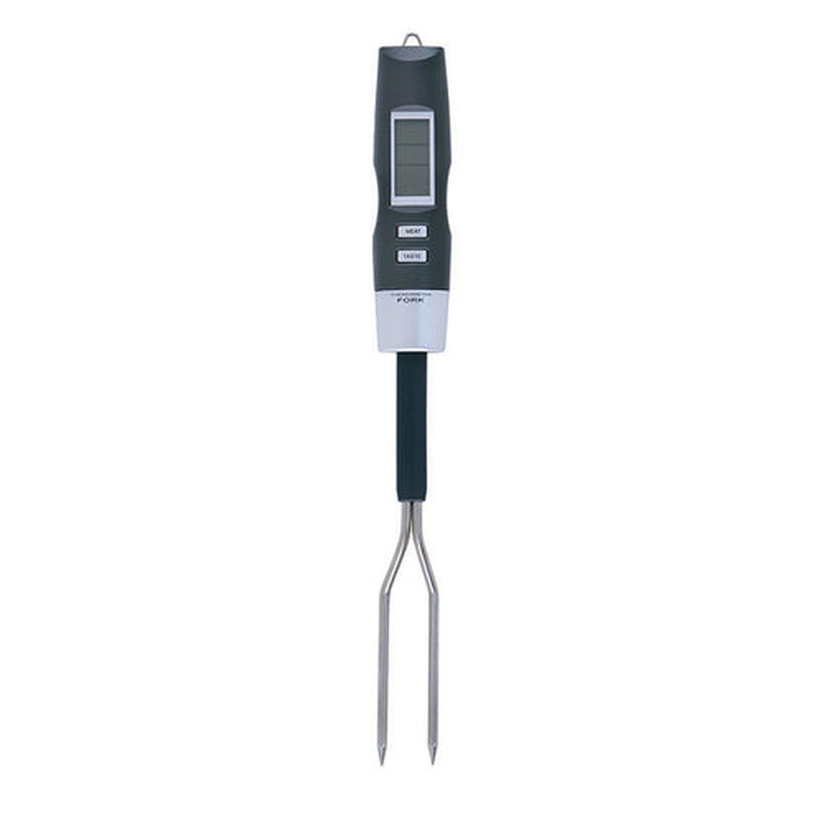 Chef Master 40112Y Digital BBQ Meat Temperature Fork with digital display and stainless steel tines