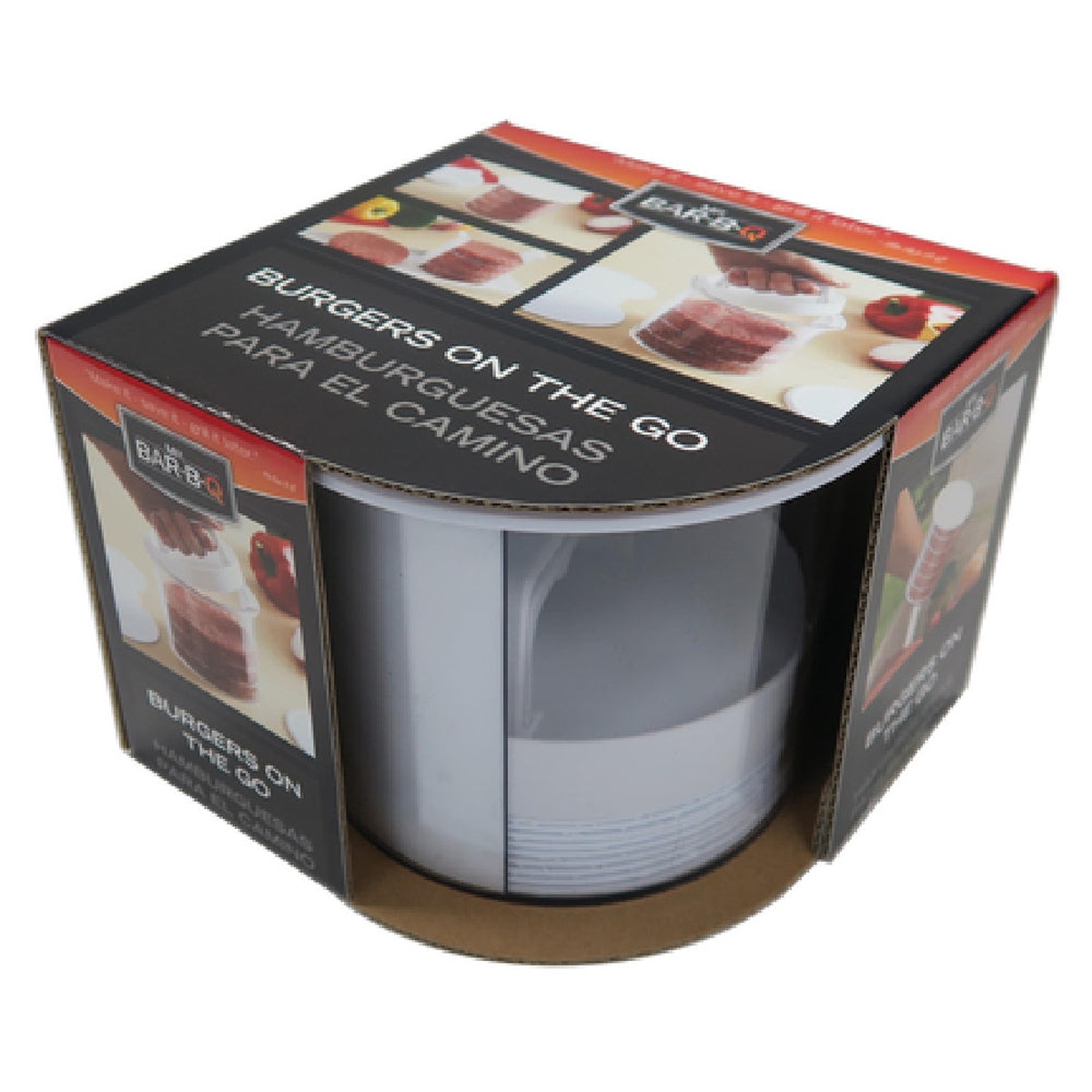 Chef Master 40231Y Mr. Bar-B-Q Multi-Layer Burger Press Set in retail packaging