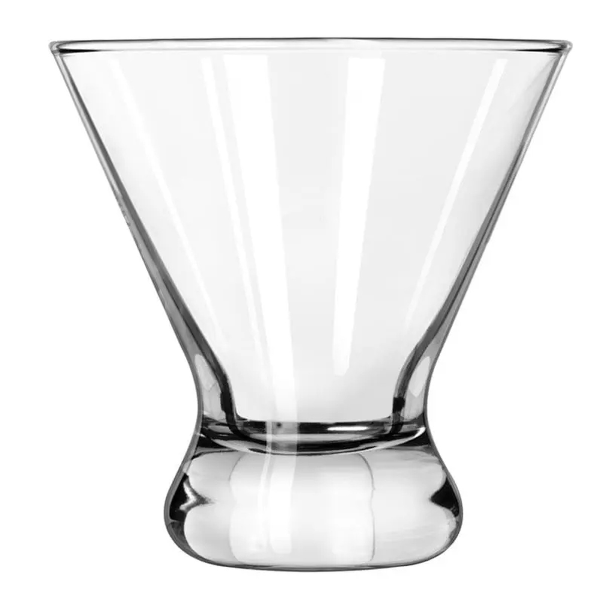 Libbey 402 Cosmopolitan 14 oz Double Old Fashioned Glass, clear with thick flared base and wide rim