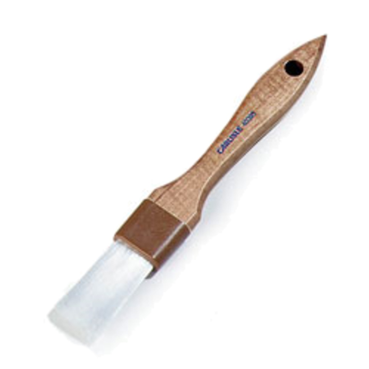 Carlisle Sparta Chef Series 1-inch pastry brush with white nylon bristles, brown plastic ferrule, and lacquered hardwood handle