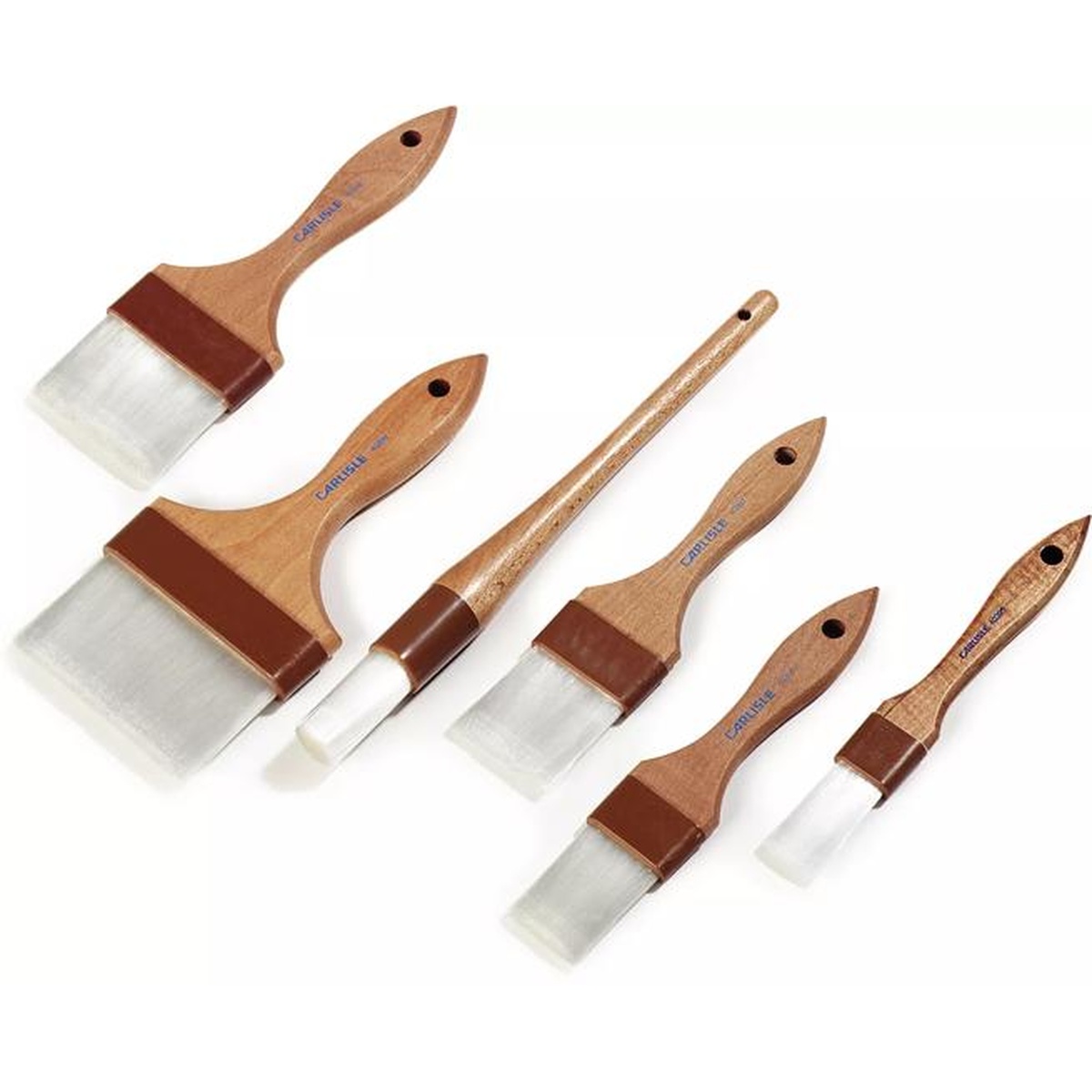 Family of Sparta pastry brushes in multiple sizes displayed together on white background
