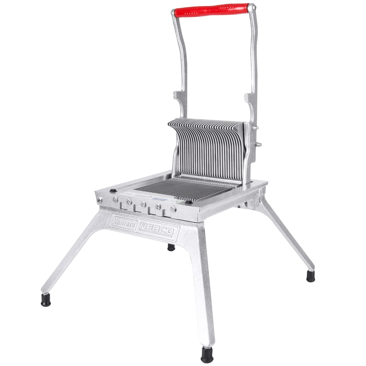 Vollrath Redco Lettuce King I manual lettuce cutter with 28 blades and red ergonomic handle