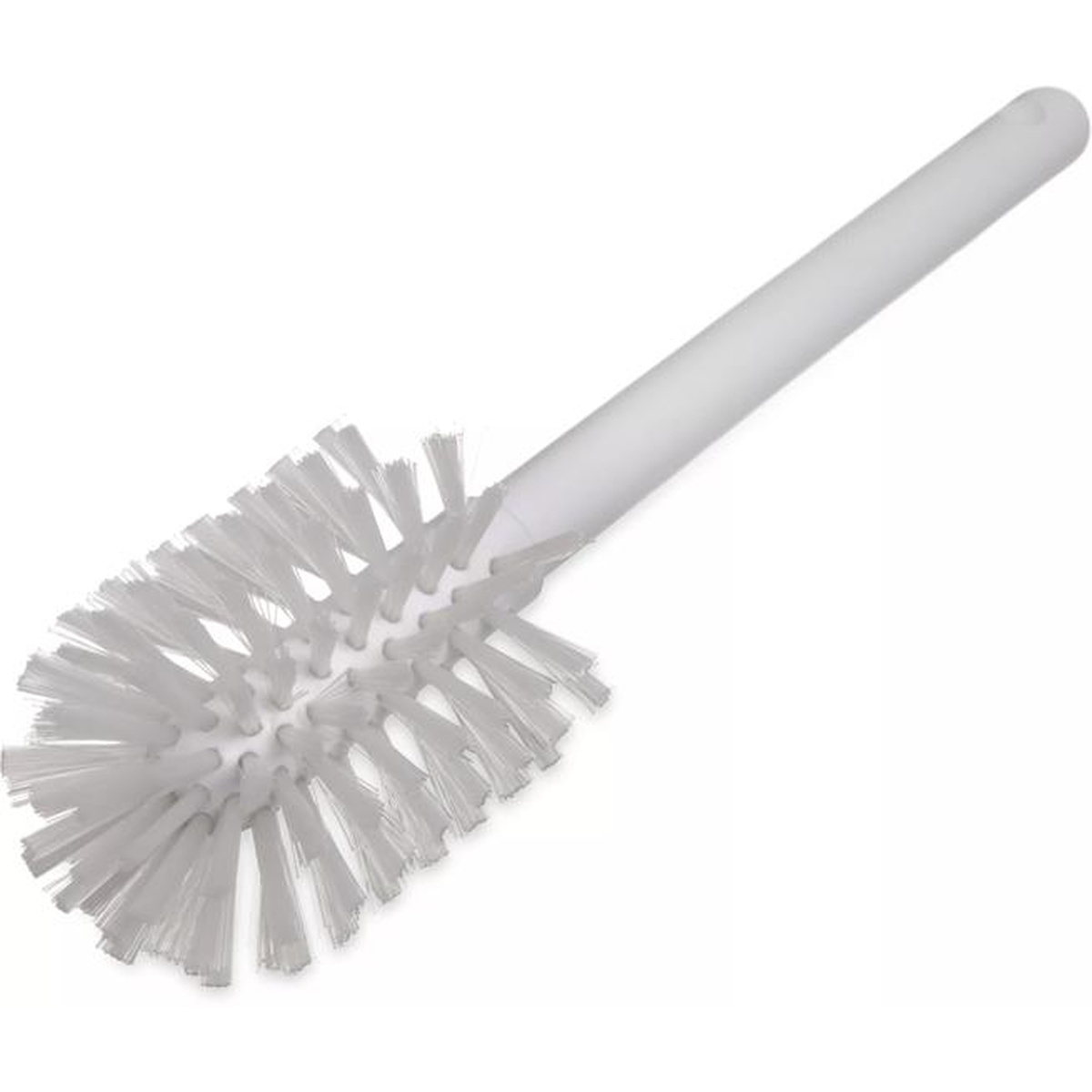Sparta white handle dish brush with full polyester bristle head, 12-inch overall length