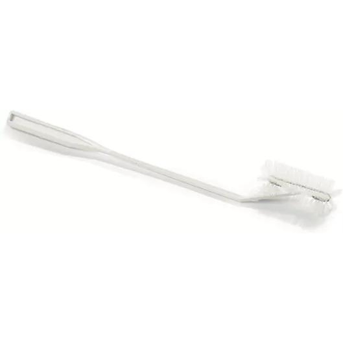 Sparta small neck bottle brush top-down angle view showing full handle length and flat grip end