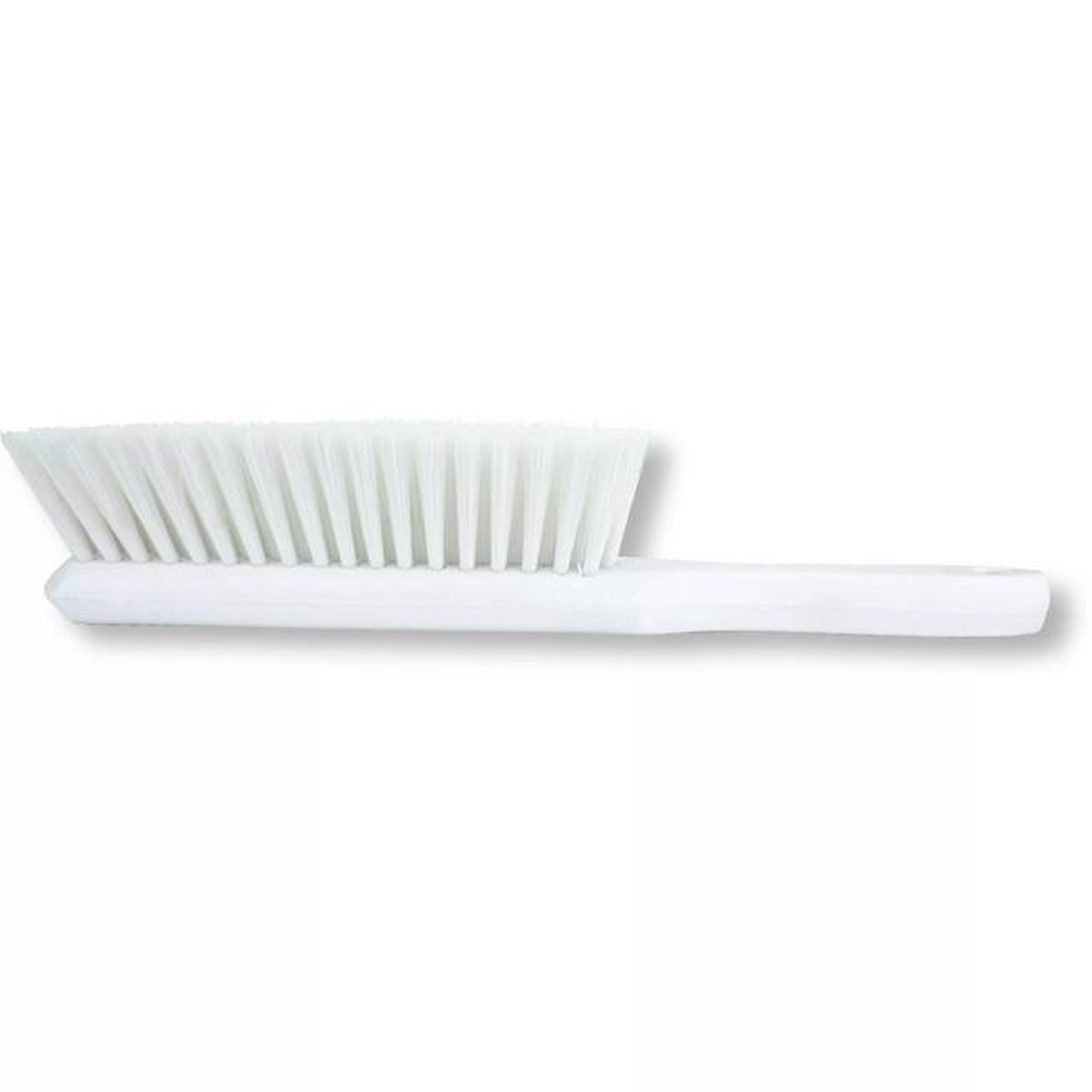 Sparta counter brush side profile showing full bristle length and plastic handle
