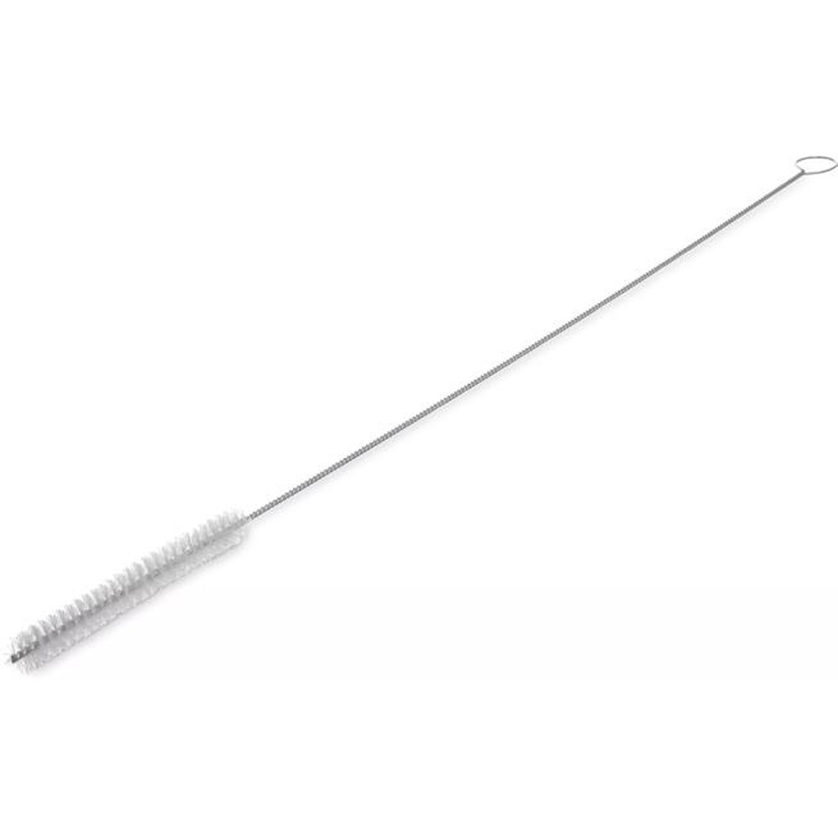 Sparta 25-inch urn brush with white polyester bristles and twisted wire stem, full length view