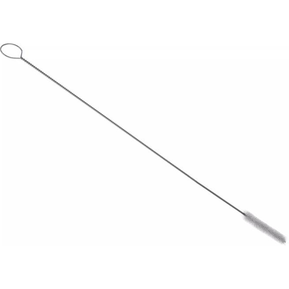Sparta urn brush shown from opposite end, highlighting the looped wire handle and slim bristle tip
