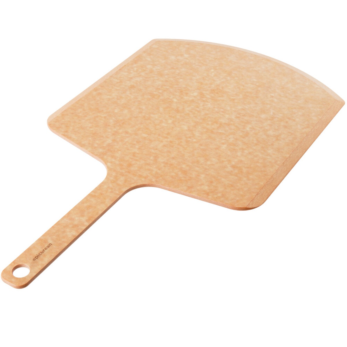 Epicurean 407-241401 natural richlite wood fiber commercial pizza peel with 9-inch handle and handle hole