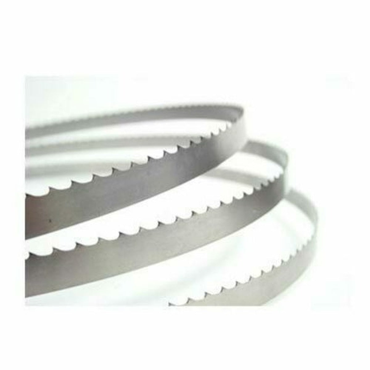Alfa International 420-078 steel band saw blade coiled showing serrated teeth profile