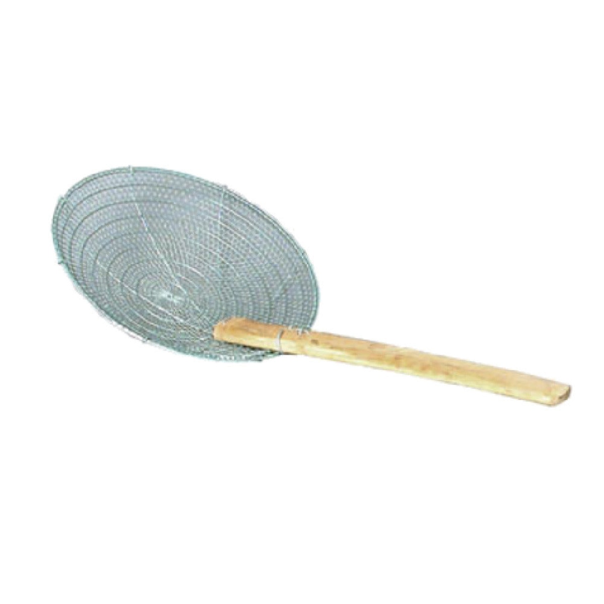Town Equipment 42620 10-inch galvanized coarse mesh skimmer with bamboo handle