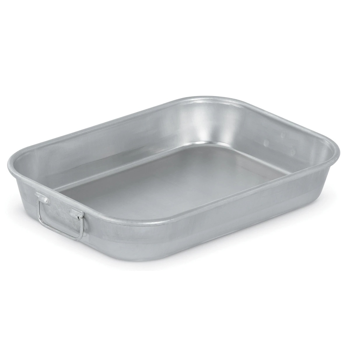 Vollrath 4412 Wear-Ever aluminum bake and roast pan with welded loop handles on a white background
