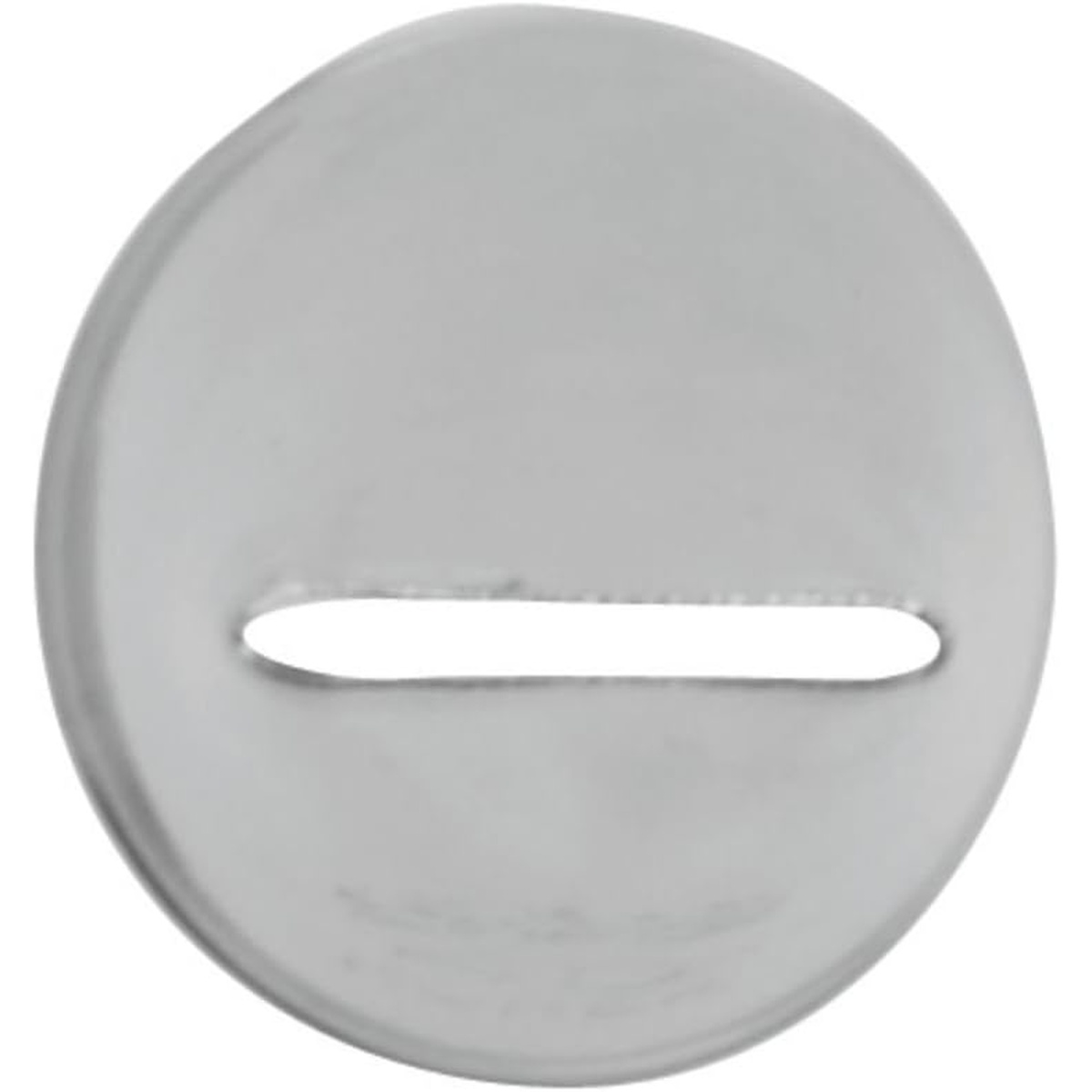 Front view of Ateco #45 tip opening showing the narrow flat slot