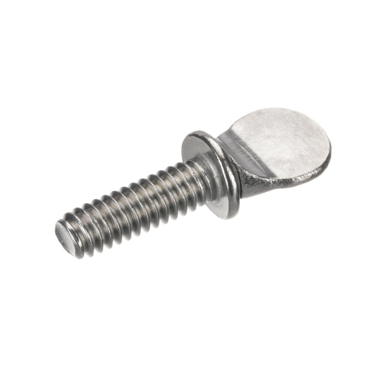 Nemco 45615-1 stainless steel thumb screw with flat circular head and threaded shaft