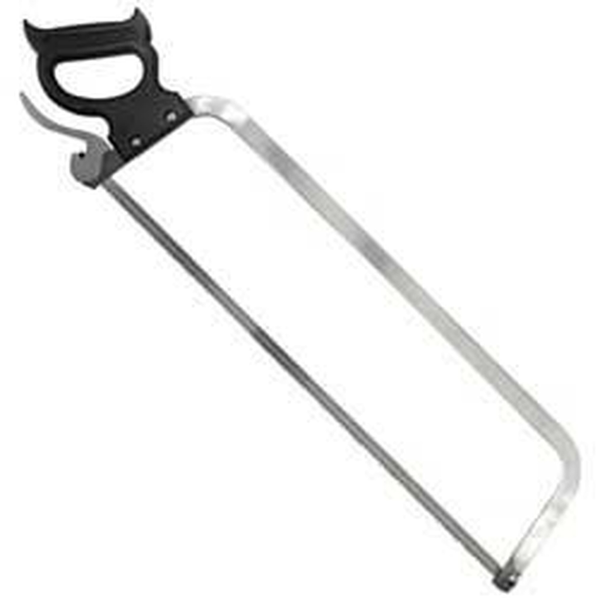 Weston 47-1601 16-inch stainless steel butcher hand meat saw with ergonomic black handle and stainless steel frame