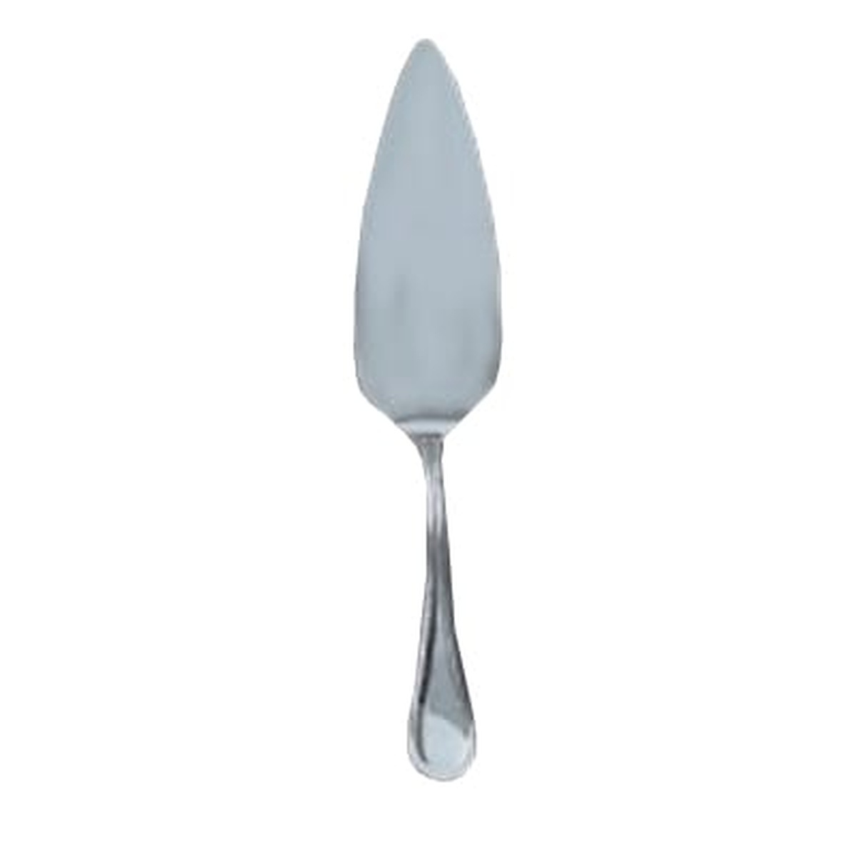 World Tableware Louvre 9-1/2 inch stainless steel pastry server with mirror finish and single grooved handle