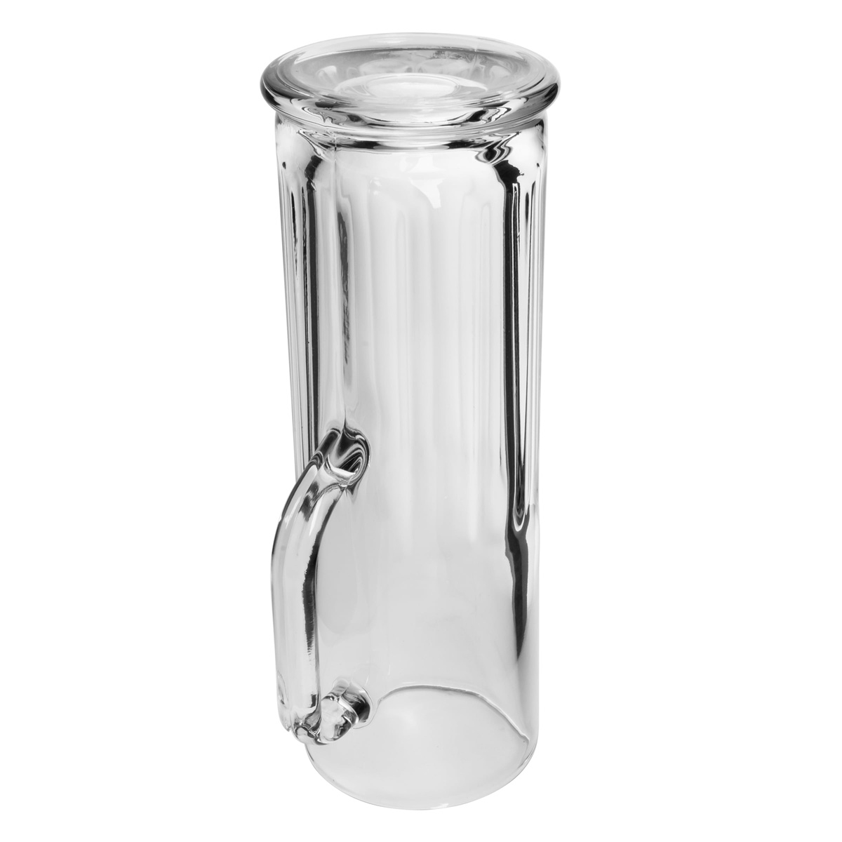 Libbey Frankfurt beer mug viewed from above, showing the wide circular opening and paneled body
