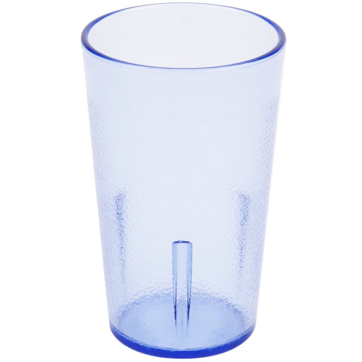 Cambro 500P2401 Colorware 5.2 oz. slate blue textured SAN plastic tumbler on white background