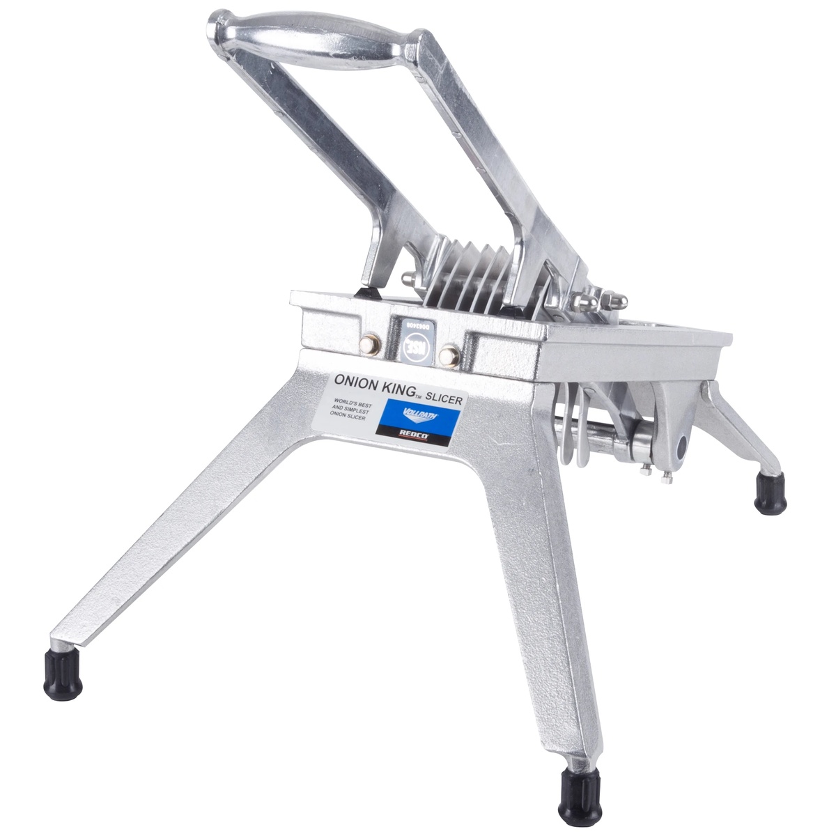 Vollrath 502N Onion King manual vegetable slicer with aluminum frame and seven-blade assembly
