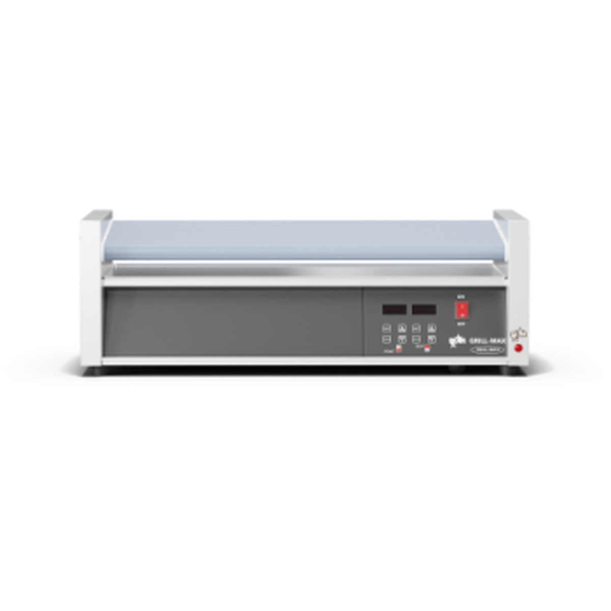 Star 50SCE roller grill front view showing electronic LED display controls and stainless steel housing