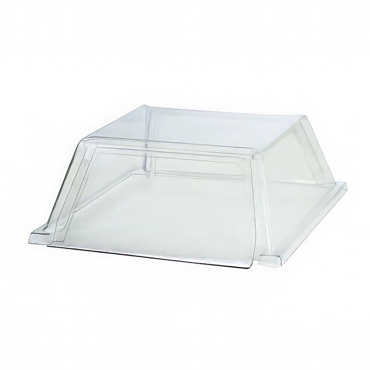 Star 50SG-2D clear polycarbonate two-door sneeze guard for roller grills, shown from a three-quarter angle