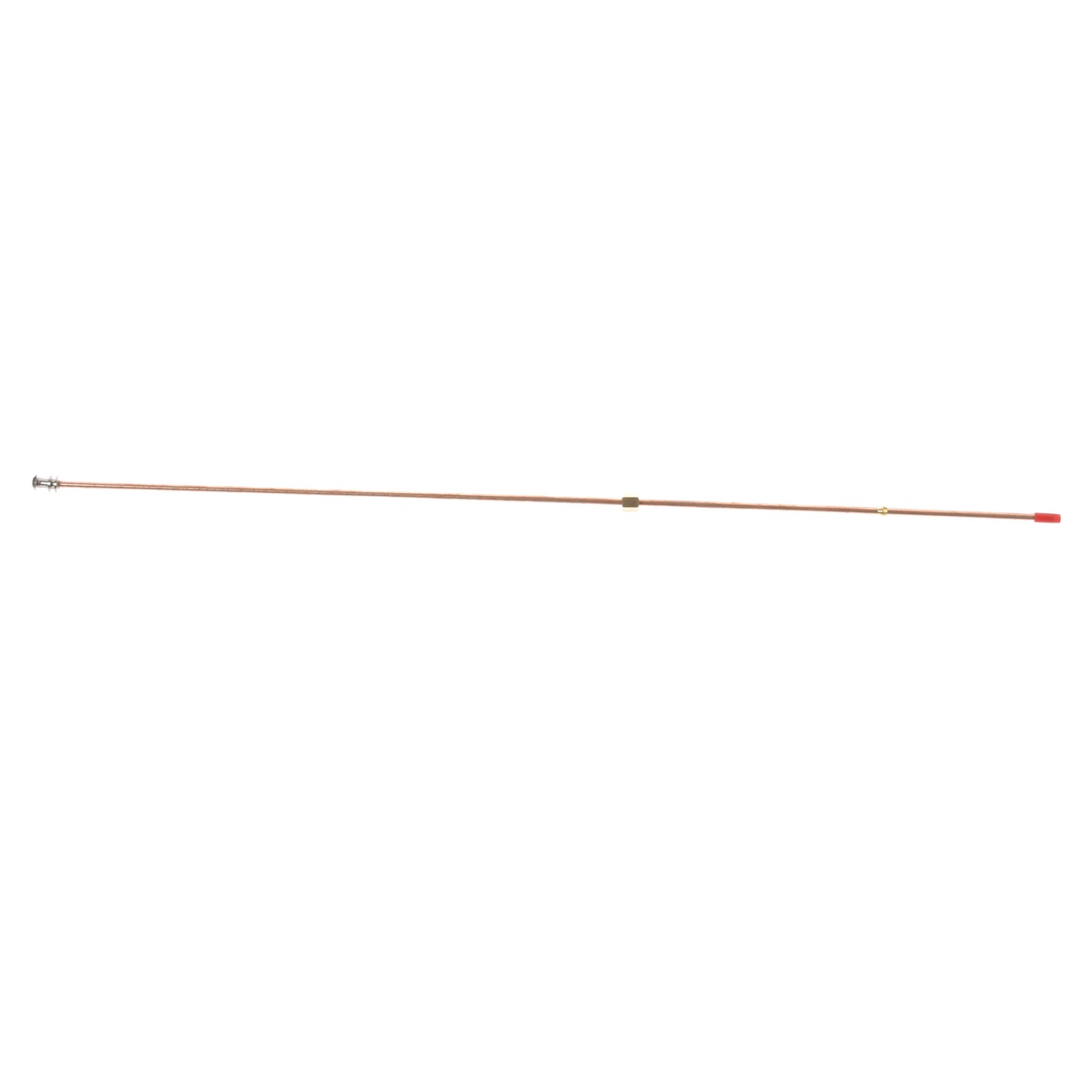 AllPoints 511475 pilot tube full-length profile view showing copper tube body with brass fittings and pilot head