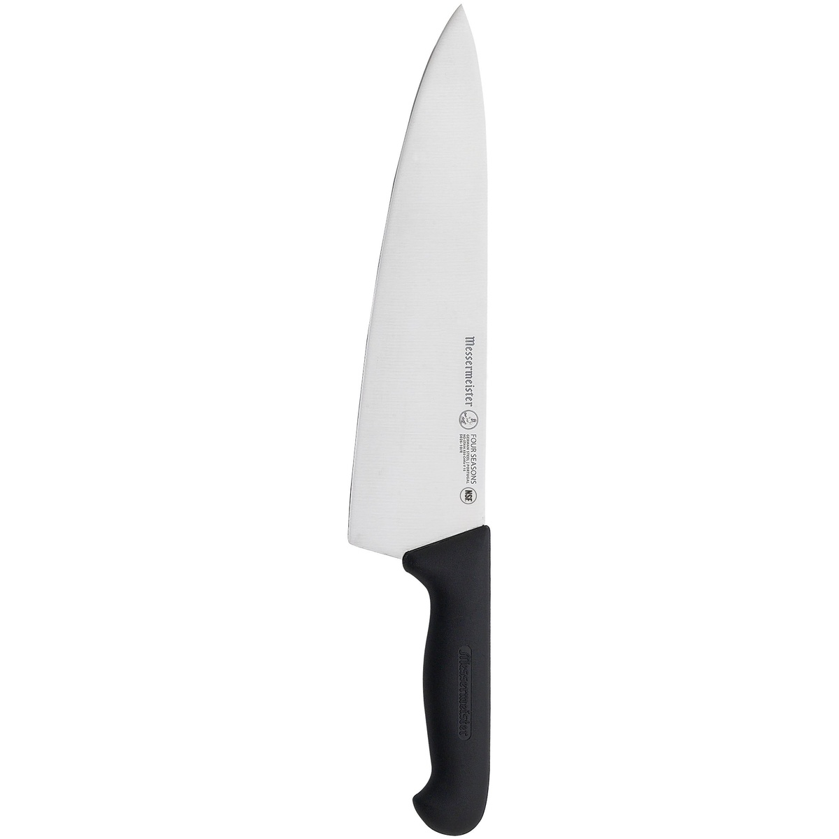 Messermeister Four Seasons 10 inch chef knife with black handle