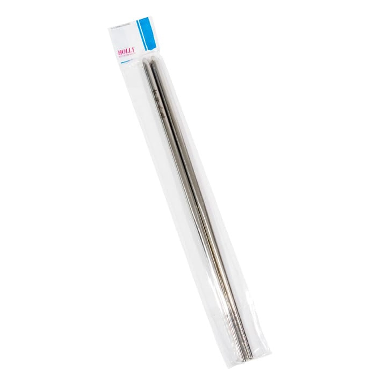 Town Food Service stainless steel chopsticks shown in their clear retail packaging sleeve