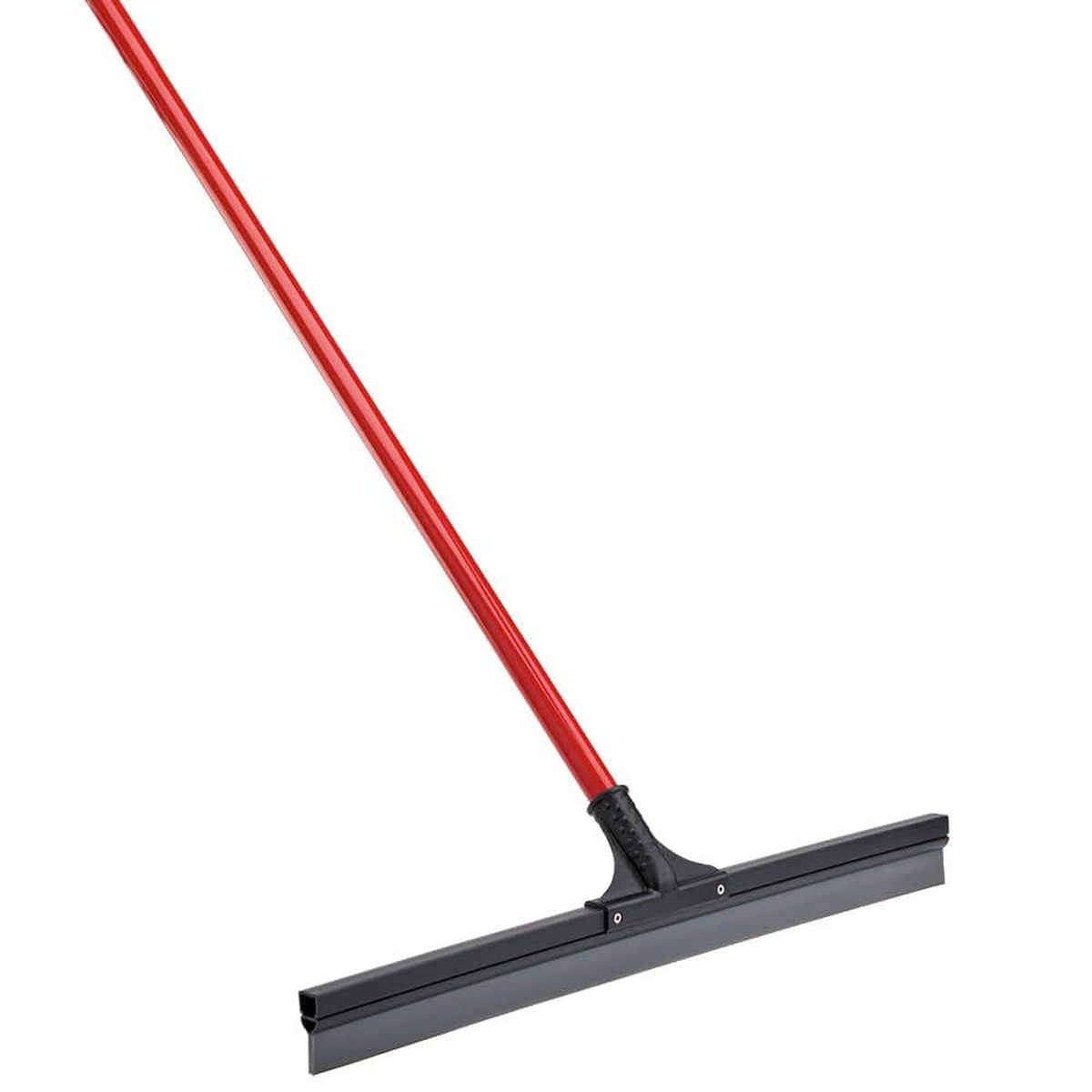 Libman #515 24-inch floor squeegee with red steel handle and gray rubber blade on white background
