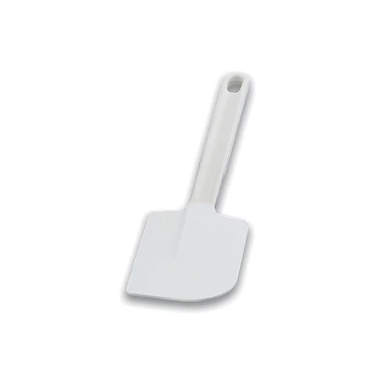 Vollrath 52009 9.5-inch white plastic spatula with contoured thermoplastic blade and polypropylene handle