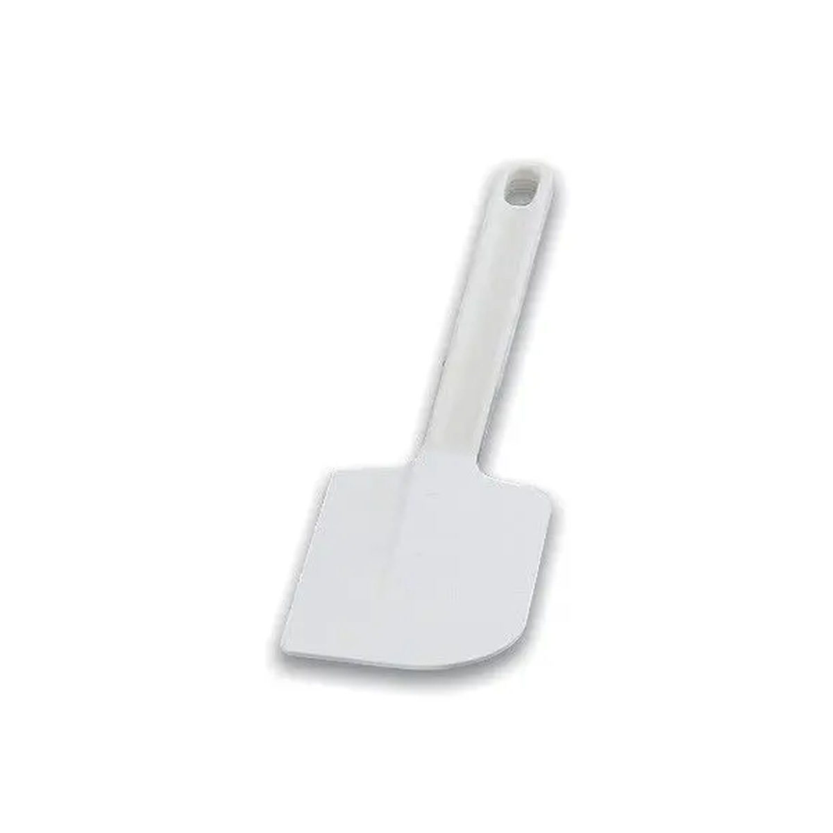 Vollrath 52013 white 13.5-inch one-piece plastic spatula with flexible thermoplastic blade and polypropylene handle