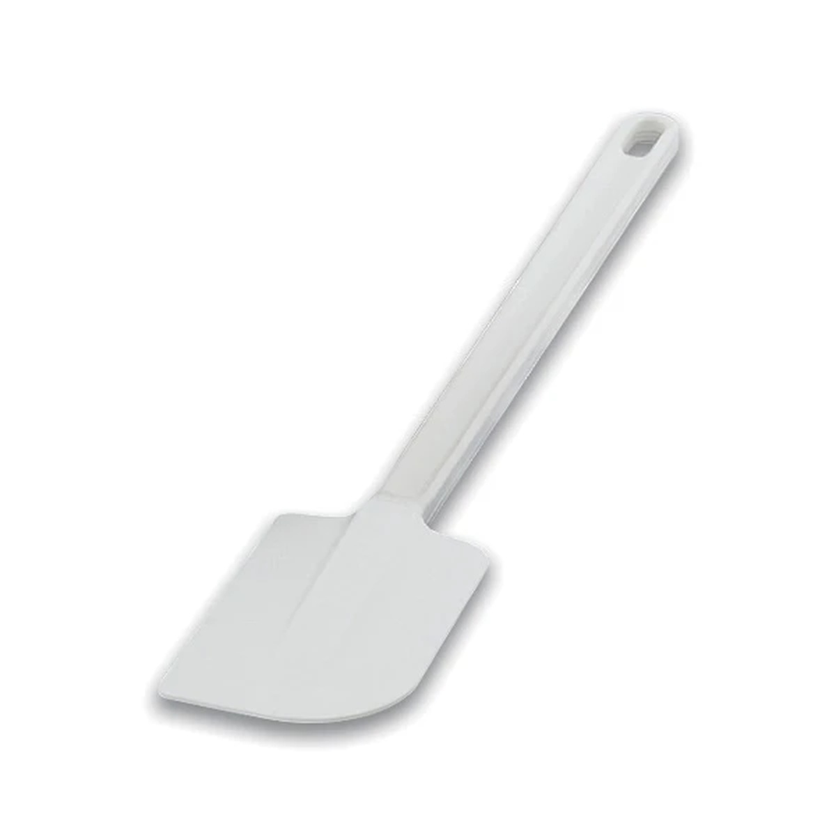 Vollrath 52016 white 16 5/8-inch plastic spatula with flexible flat blade and I-beam polypropylene handle