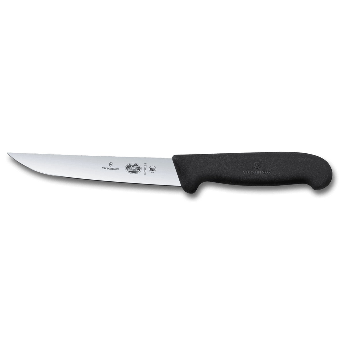 Victorinox 5.2803.15B Fibrox 6-inch fillet knife with curved stainless blade and black non-slip handle