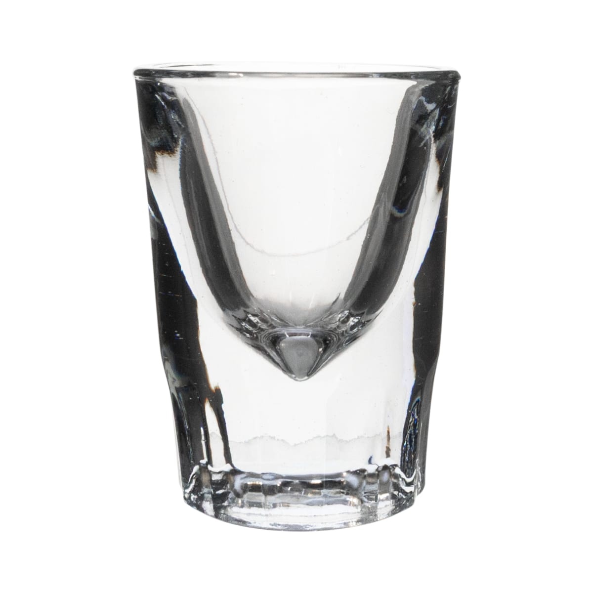 Anchor Hocking 5281U 1.5 oz clear whiskey shot glass, front view