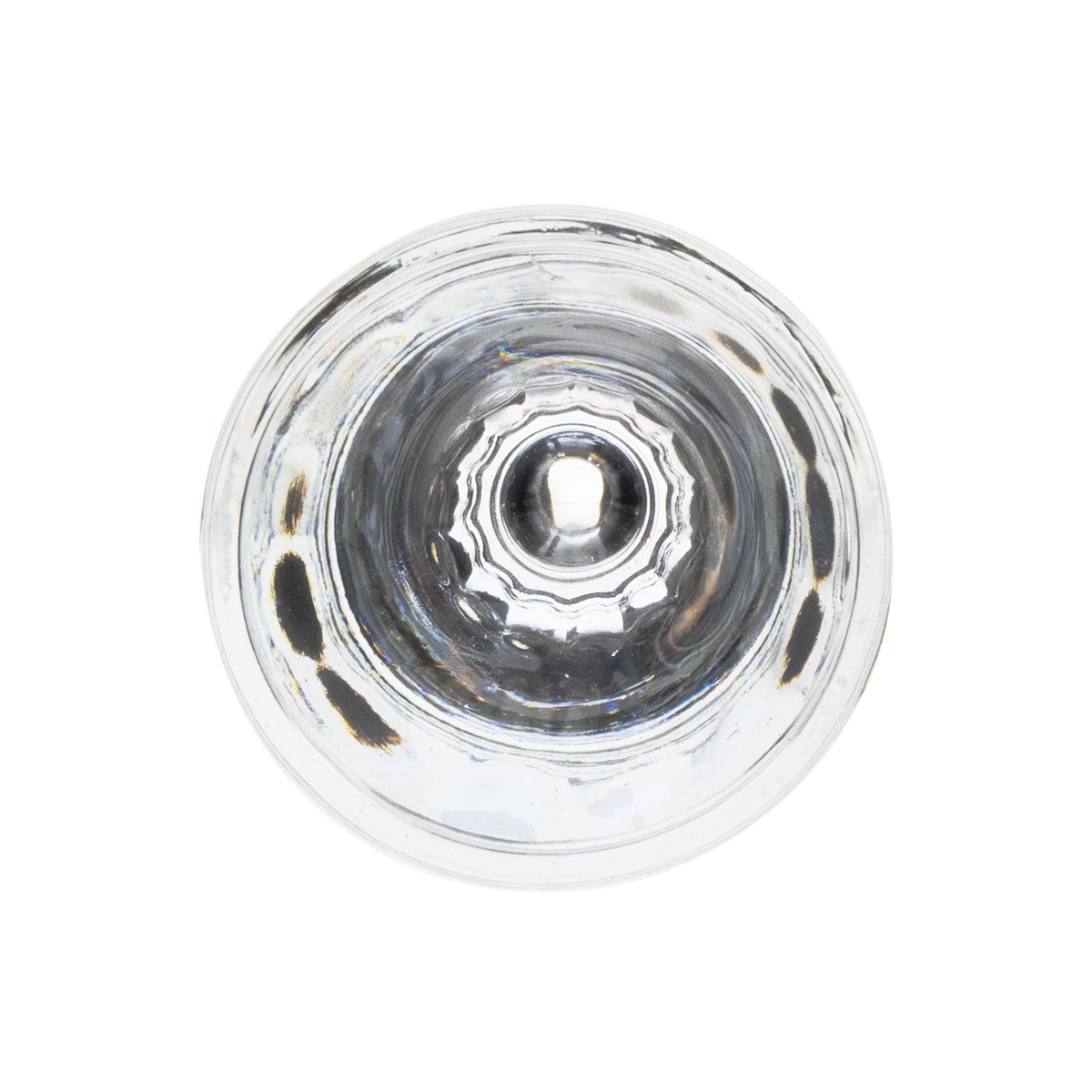 Anchor Hocking 5281U shot glass viewed from above, showing interior bowl