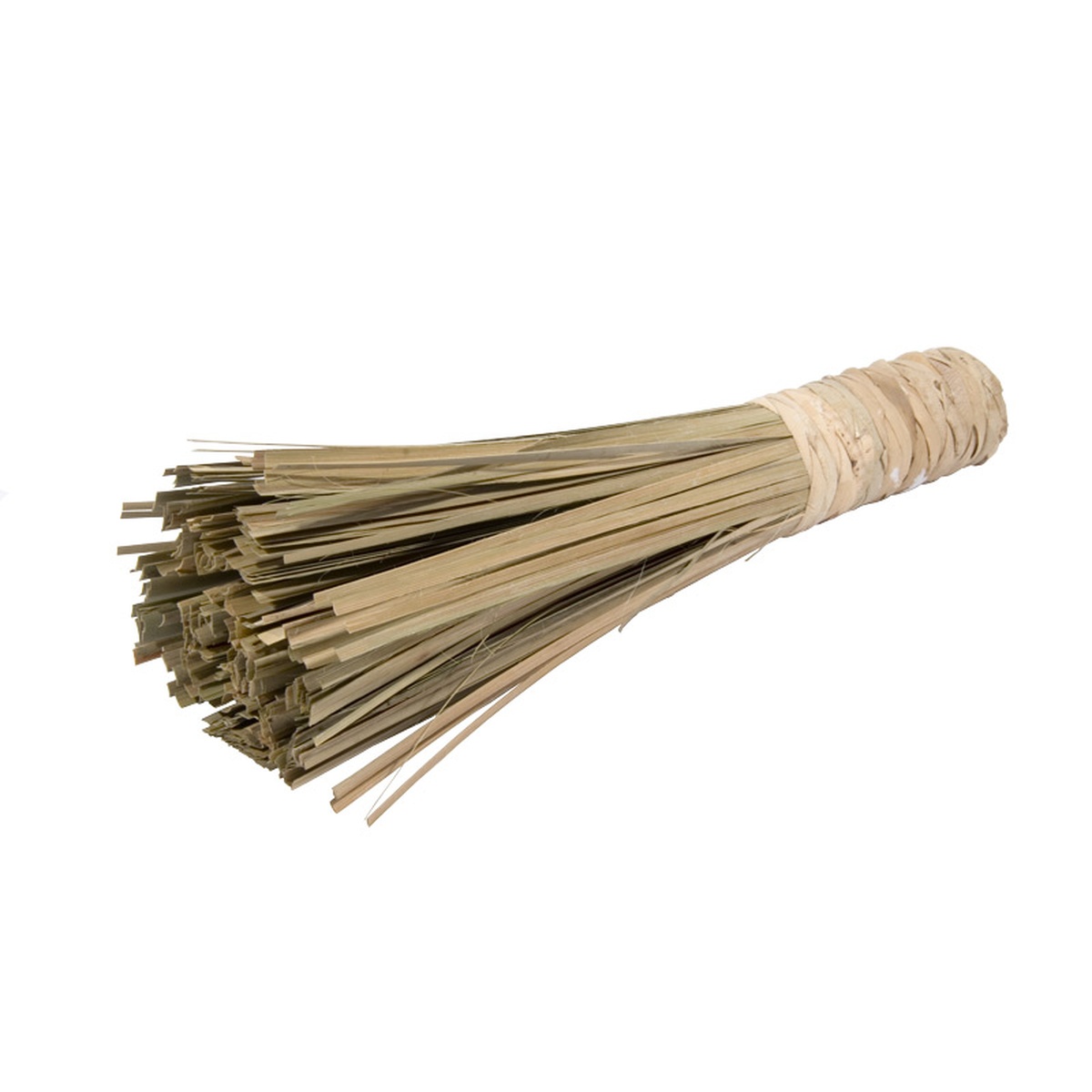 Town Food Service 53180 11-inch Asian style wok brush made of bundled hard bamboo fibers bound at the handle
