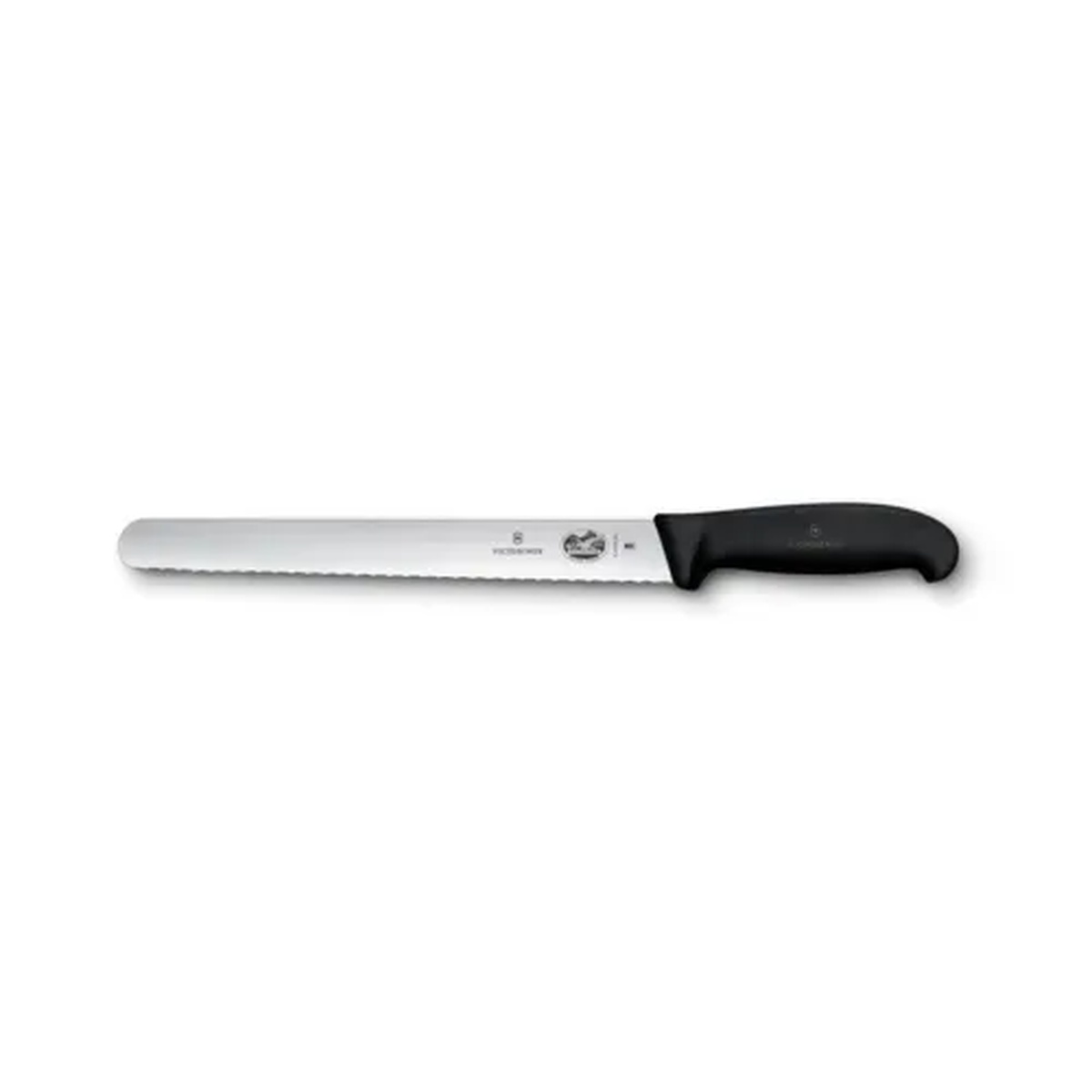 Victorinox 5.4233.25B 10-inch serrated roast beef slicer knife with black Fibrox handle