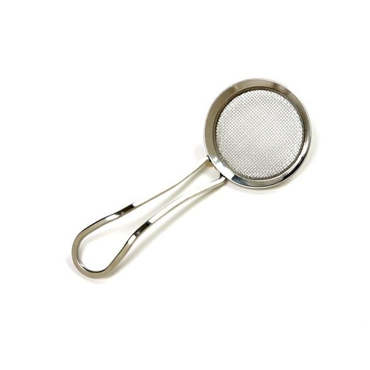 Norpro 5534 stainless steel powder sugar and spice sifter spoon with fine mesh head and curved loop handle