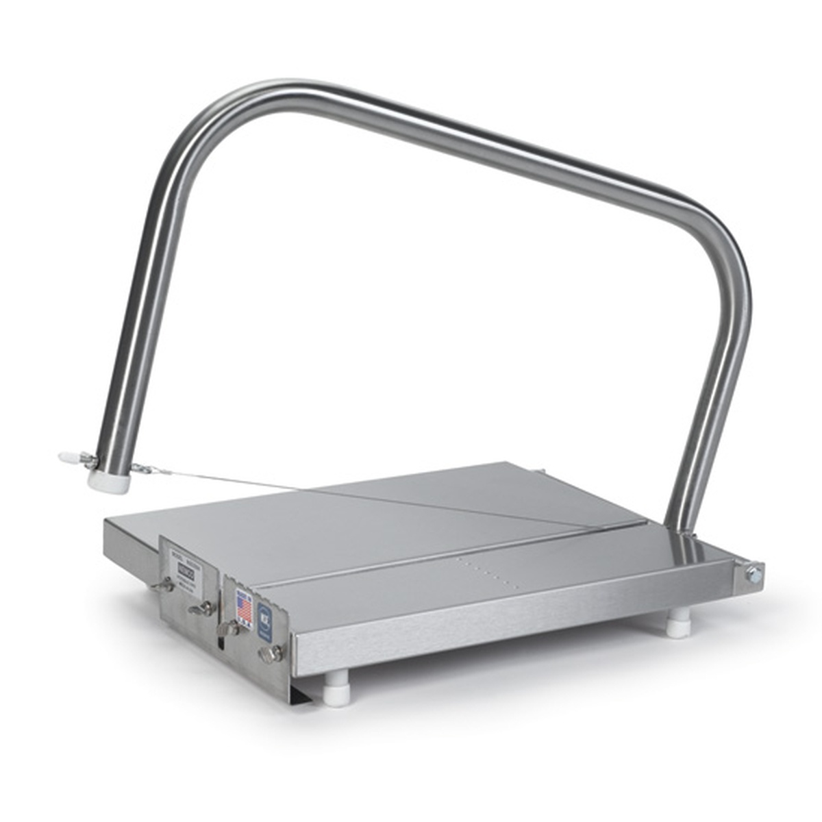 Nemco 55350A Easy Cheese Blocker stainless steel cheese block cutter with wire cutting bow