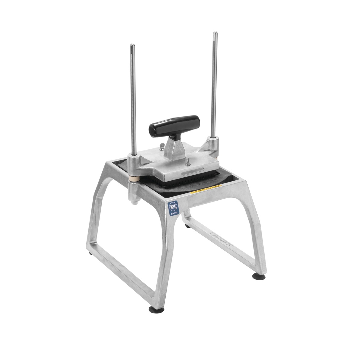 Vollrath InstaCut 5.1 manual food processor with 3/8 inch dice blade assembly and aluminum base