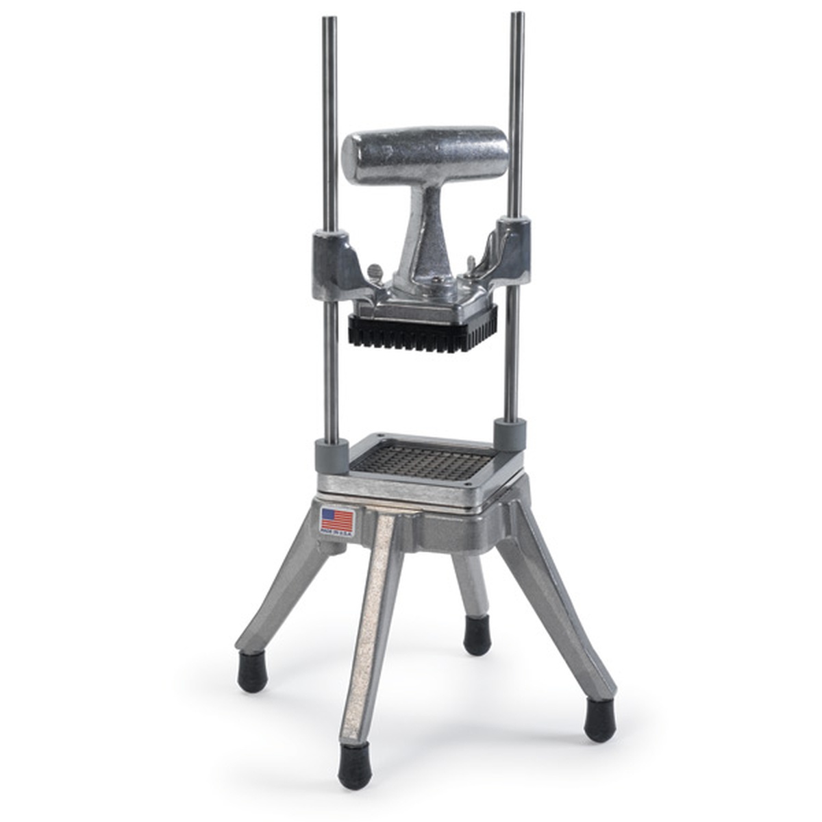 Nemco 55500-1 Easy Chopper manual vegetable dicer with weighted handle and cutting grid on stable four-leg base