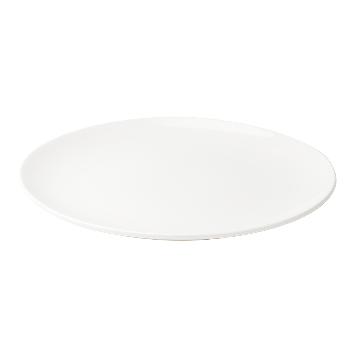 Browne Foundation 10-inch white coupe plate angled top view