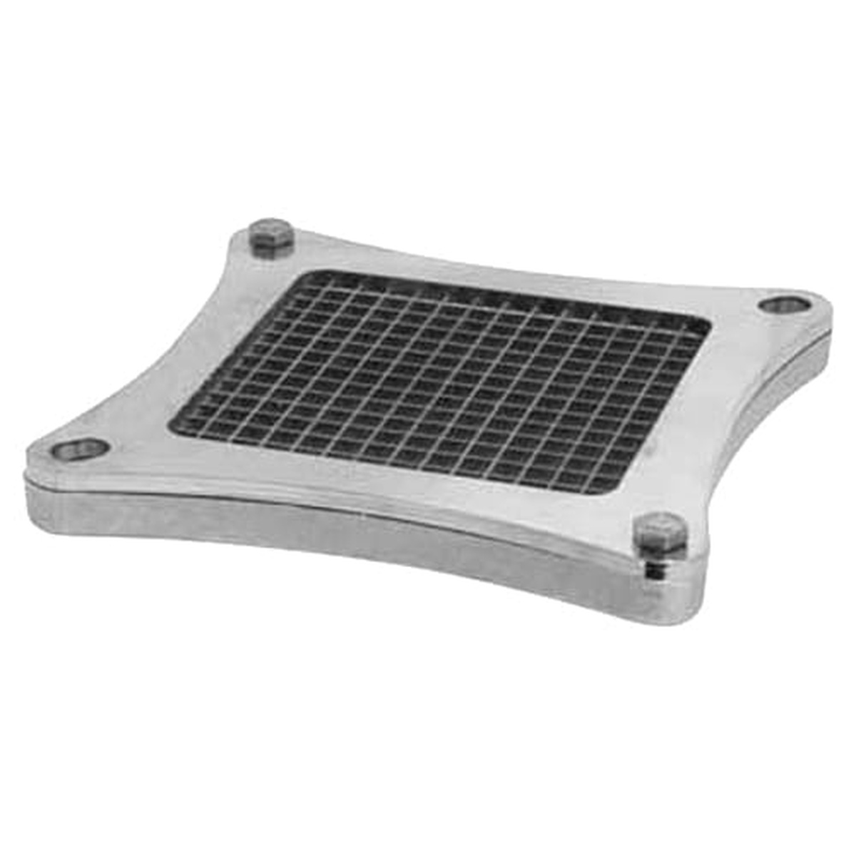 Nemco 56424-1 stainless steel chopping blade assembly with 1/4 inch grid pattern in metal holder