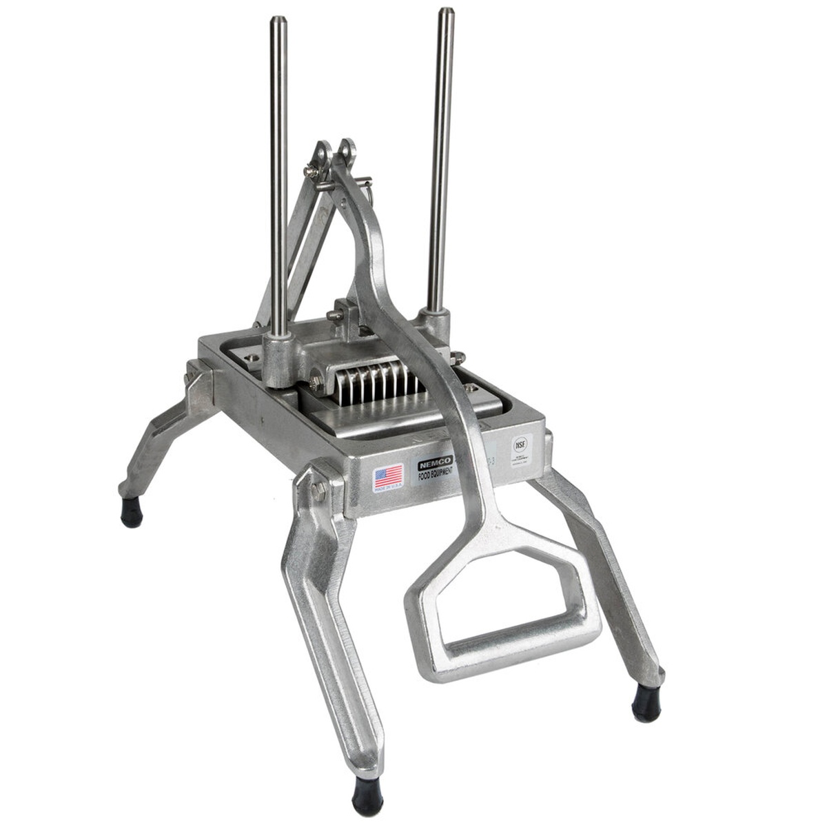 Nemco Easy Onion Slicer II with vertical handle and cast aluminum frame