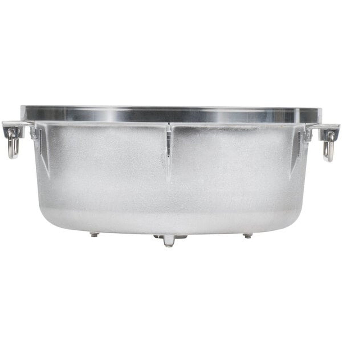Town 56853 replacement rice pot exterior and base view showing bimetallic temperature sensor and steel drop handles