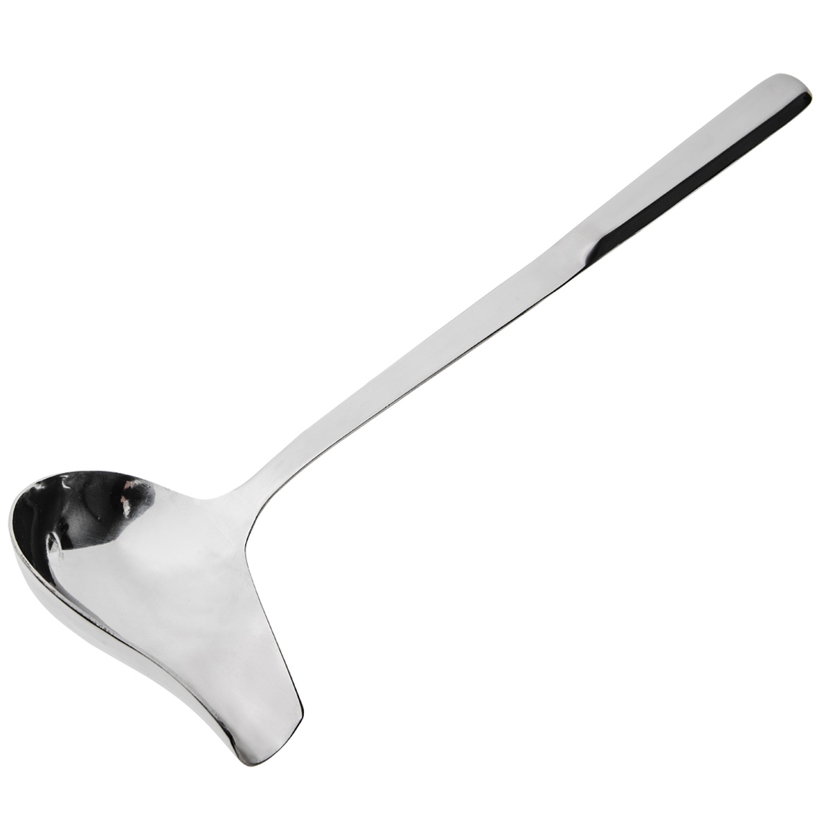 Browne USA Elite Spout Ladle 573142 stainless steel mirror finish with hollow handle and spout bowl